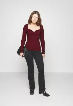 T-Shirt À Manches Longues - Rouge Foncé | Promotions | Confort et Style -Anna Field Soldes 03d518f2491143e5b8fb622e0a121e6d