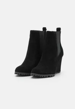 Leather - Bottines Compensées - Black -Anna Field Soldes 08bdaeb3c2ce4baeb1dd3f66d8a32226