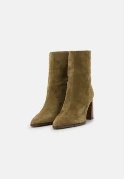 Anna Field Bottines en Cuir Khaki - Chaussures Femme Élégantes | Promos -Anna Field Soldes 0f67abf06e064405b63ef86809b31cc8