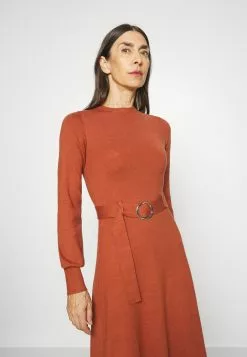 Robe Pull Anna Field - Midi Strickkleid avec Ceinture - Marron | Promos -Anna Field Soldes 2202e94d283d4ab183af628670f23c93