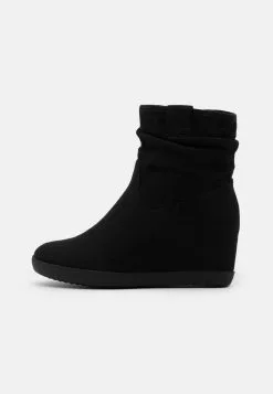 Anna Field Winter Boot - Bottines Compensées - Black -Anna Field Soldes 28d85db4858f403b953f322a51b299bc