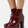 Anna Field Bottines À Talons Hauts - Dark Red -Anna Field Soldes 29afa27dd17a4f52a2eb7e4e04d9d3af
