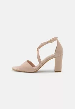 Anna Field Sandales À Talons Hauts en Cuir Beige - Promo Exclusive -Anna Field Soldes 3122458b3d3641958000fbe7b0196aa4