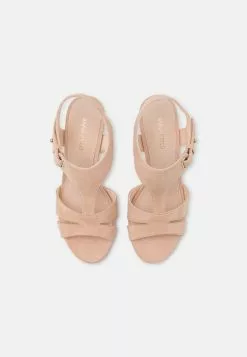 Anna Field - Sandales À Talons Hauts en Cuir Beige | Promos Exclusives -Anna Field Soldes 3421ac6badec46b39d3c9ee9a9da6af9