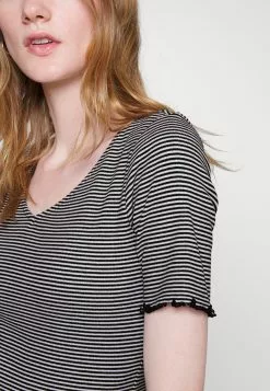 Anna Field T-Shirt Imprimé - Blanc/Noir | Promos Mode -Anna Field Soldes 3f6a6c09f3134aafba0fb8932285242b