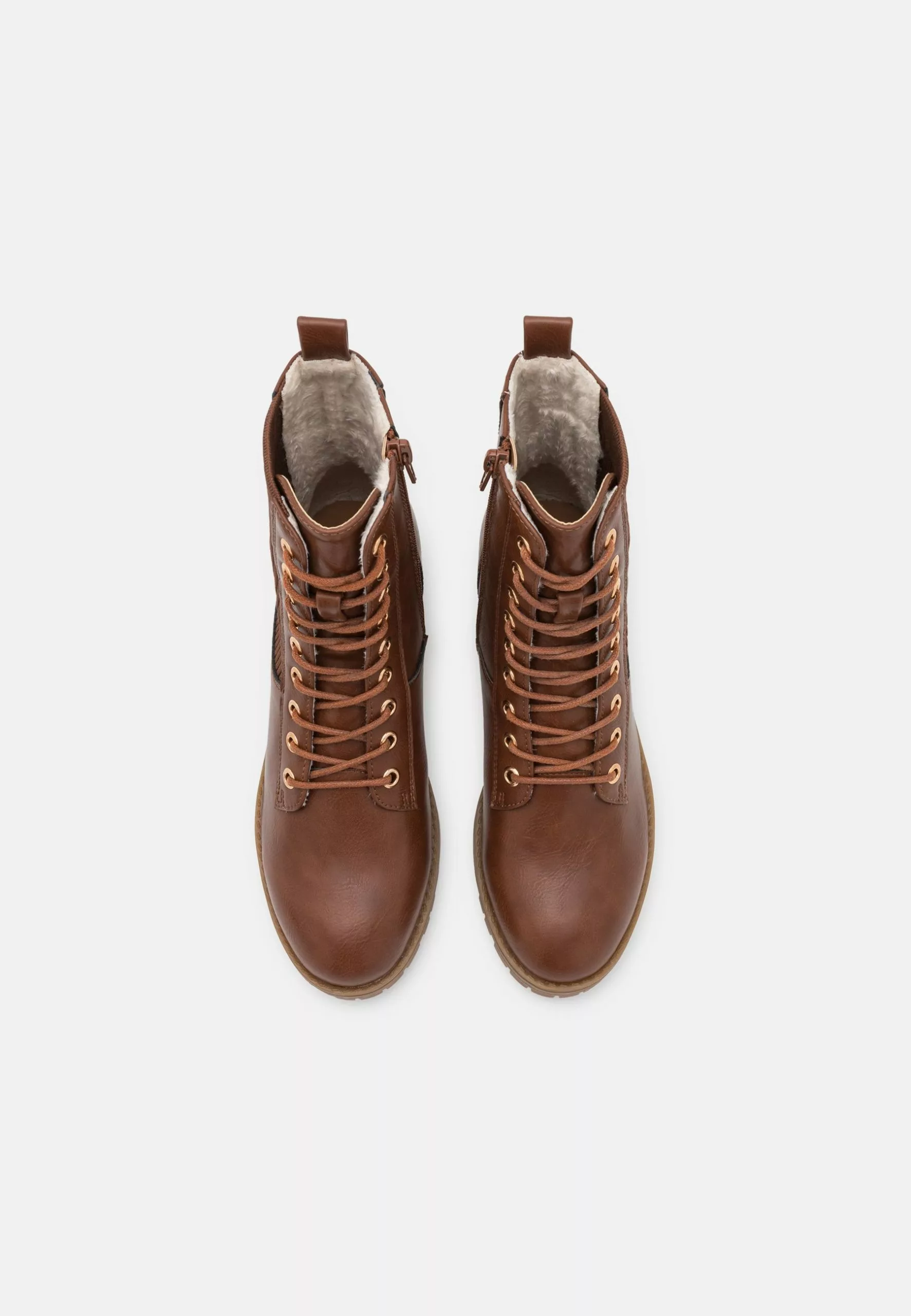 Bottines À Lacets Hiver Cognac - Chaussures Chaudes et Élégantes | Promos 8 Bottines À Lacets Hiver Cognac - Chaussures Chaudes et Élégantes | Promos – Image 6