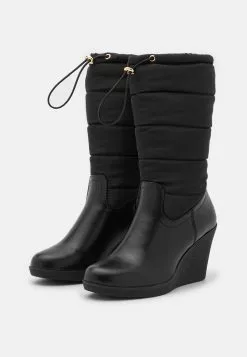 Anna Field Winter Boot - Bottes Compensées - Black -Anna Field Soldes 44f1f15ed24b4bfe99b85edd67ffe9ed