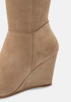 Anna Field Bottes Compensées en Cuir Beige - Promo Exclusive -Anna Field Soldes 46536c789ede47ff9438531fe09be4dd