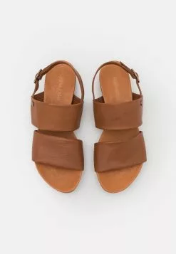 Anna Field Sandales en Cuir Cognac - Chaussures Élégantes pour Femme -Anna Field Soldes 4ad31722b3234a988473791b78e3739e