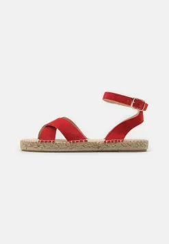 Anna Field - Sandales À Plateforme en Cuir Rouge | Promos -Anna Field Soldes 4fe72a1c772f4c869826d499cd6627bb