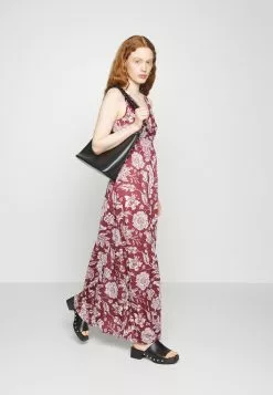 Anna Field Robe Longue - Bordeaux/Multi Coloured | Promo Exclusif -Anna Field Soldes 5f47ac44e0864da2a4cb616b844d8156