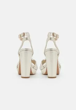 Anna Field Leather - Sandales À Talons Hauts - Gold -Anna Field Soldes 6052e713d5d24b51aa1a3cac555f2c68