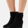 Anna Field Winter Boot - Bottines Compensées - Black -Anna Field Soldes 647b344f479e4770bec6659ef9b772cc