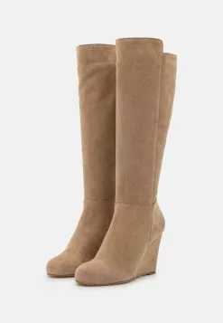 Anna Field Bottes Compensées en Cuir Beige - Promo Exclusive -Anna Field Soldes 69b0c59a8e3b4ca49bad61b45732d6dd