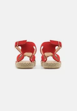Anna Field - Sandales À Plateforme en Cuir Rouge | Promos -Anna Field Soldes 7e54e77d95f64c398f2a00e447495ba7