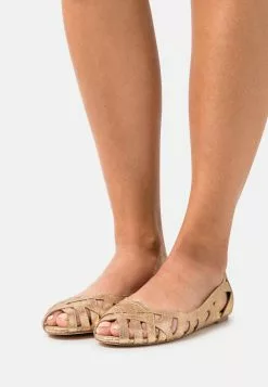 Anna Field Leather - Ballerines À Bout Ouvert - Gold -Anna Field Soldes 86d5b642946c46a390f54ca2a47c457e