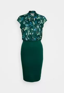 Anna Field Robe Fourreau - Vert Foncé Multicolore | Promos Exclusives -Anna Field Soldes 8cd6e58b4ae4491494f15b709e4b9cc4