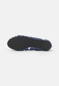 Anna Field - Ballerines en Cuir à Bout Ouvert - Bleu Foncé | Promos -Anna Field Soldes 92e6289958a1434e9293700c114612e9