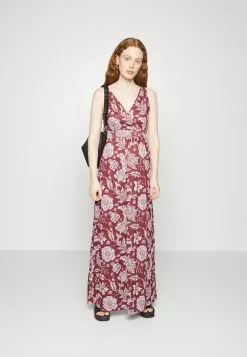 Anna Field Robe Longue - Bordeaux/Multi Coloured | Promo Exclusif -Anna Field Soldes 96c7b5234dc74f6281edd280140091d8