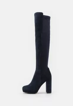 Anna Field Leather - Cuissardes - Dark Blue -Anna Field Soldes 9f25ce7833064c65bee7862c50d5a42f