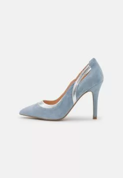 Anna Field Escarpins À Talons Hauts en Cuir Bleu Clair - Promo Exclusive -Anna Field Soldes a23c5b747e1c4450883146048c78c6e4
