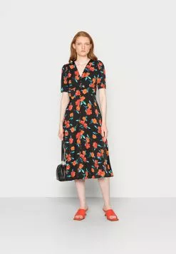 Anna Field Robe De Jour - Robe Élégante Noir/Rouge/Multicolore | Promos -Anna Field Soldes b381d13c64af4ad6ae0e97337aa0b526