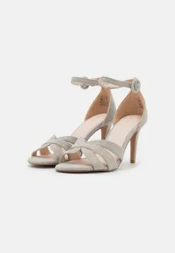 Anna Field Sandales en Cuir Gris - Promotions Exclusives -Anna Field Soldes ba052abb07e84b97850cf70161572c68