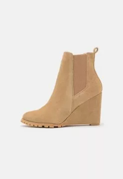 Anna Field Bottines À Talons Hauts en Cuir Beige - Promos Hiver -Anna Field Soldes c32e862d989c40739be8ca7601c7b945