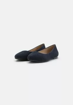 Anna Field Ballerines en Cuir Bleu Foncé - Promotion Exclusive -Anna Field Soldes d6be15a8fccc4575b0bf91cc85c19acb