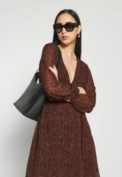 Anna Field Robe De Jour - Noir/Beige | Robe Élégante pour Occasions Spéciales -Anna Field Soldes dd89bc0f17c241238111df78d5c362ec