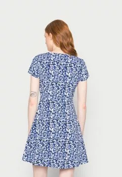 Anna Field Robe De Jour - Bleu/Blanc/Multicolore | Robe de soirée élégante -Anna Field Soldes eddb226674194df1937c32ea666a7d81