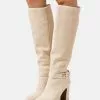 Anna Field Leather - Bottes À Talons Hauts - Beige -Anna Field Soldes f3c1a1786c284a9cb8579ea0536b20f8