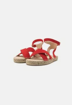 Anna Field - Sandales À Plateforme en Cuir Rouge | Promos -Anna Field Soldes f81b2ccf1b2142b684f9bbccb3d31c44