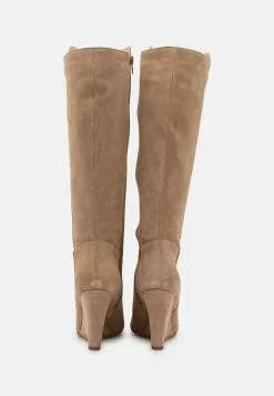 Anna Field Bottes Compensées en Cuir Beige - Promo Exclusive -Anna Field Soldes fd88792bae354a90bb9d50bc780be0dd